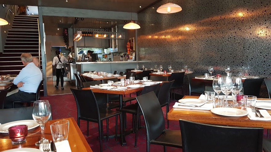 Dining inside Abhis Indian Restaurant