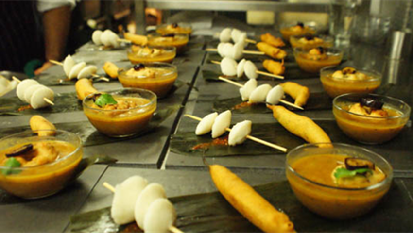 Dish served at Abhis Indian Restaurant