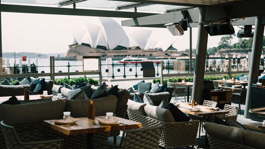 Outdoor Dining of 6Head with Opera View