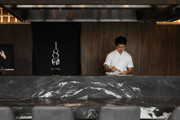 Chef Cooking One Eighty Japanese Restaurant