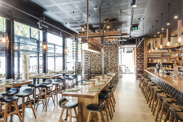 Large dining space at Aki Modern Japanese