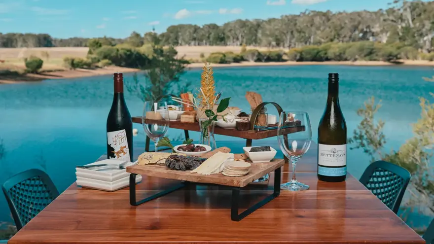 food at the lake