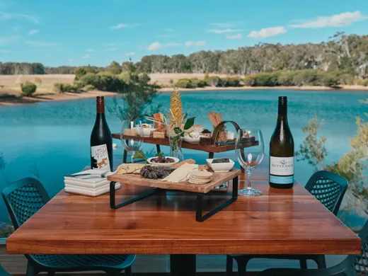 food at the lake