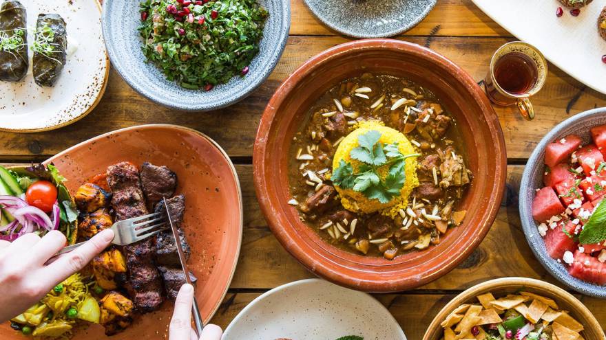 Variety of Dishes at 1001 Nights Restaurants