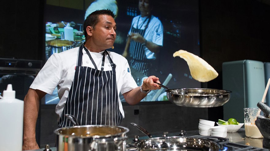Chef Teaching the Preparation of Dishes at Accoutrement Cooking School