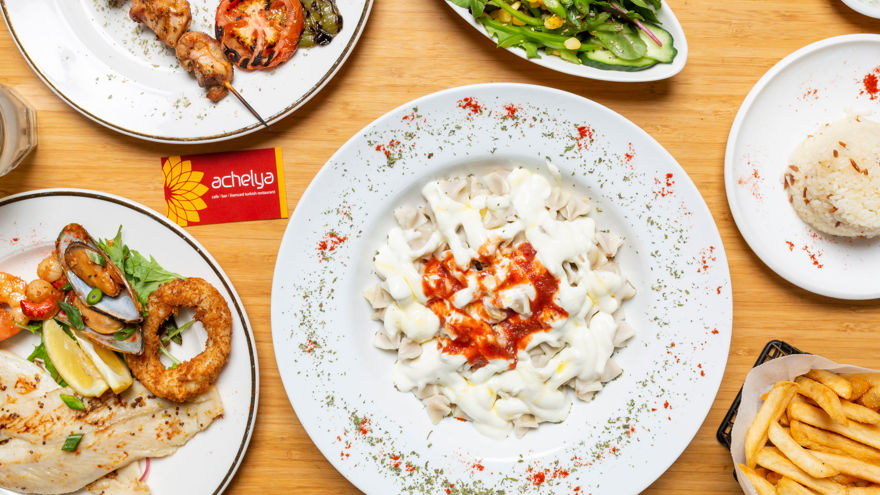 Different varieties of dishes at Best Restaurants Achelya