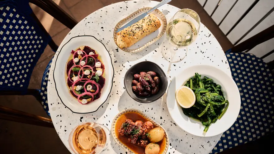 astoria bar ke grill spread greek food.jpg