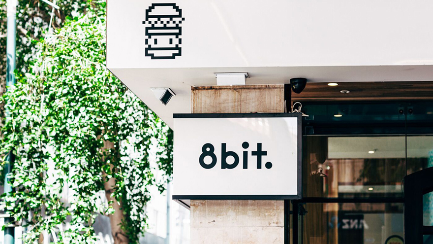 White Board Showing 8 Bit Attached in the Front Wall